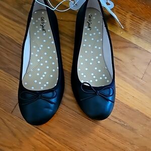 Girls black ballet shoes